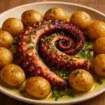 Polvo à Lagareiro Oktopus Spezialität mit Olivenöl