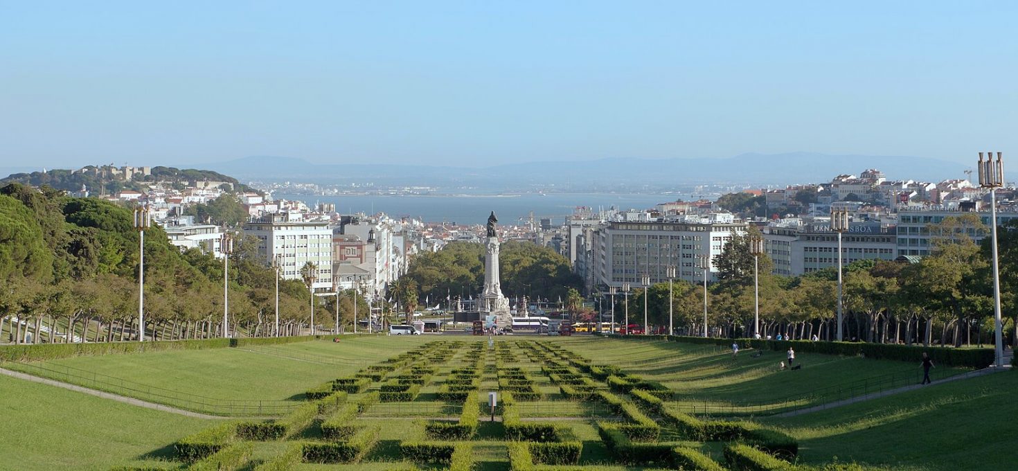 Parque Eduardo VII eine der größten Grünflächen in Lissabon