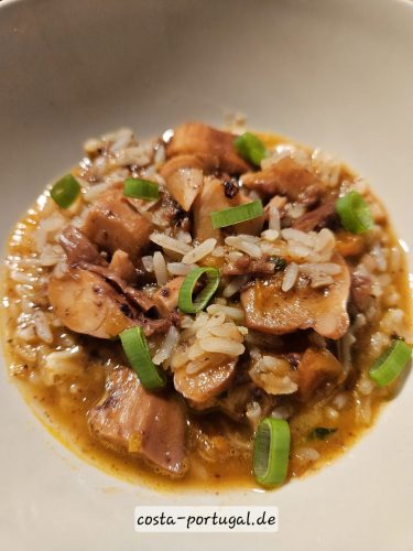 Arrozada de Tentáculos (Tintenfischtentakel-Reis)