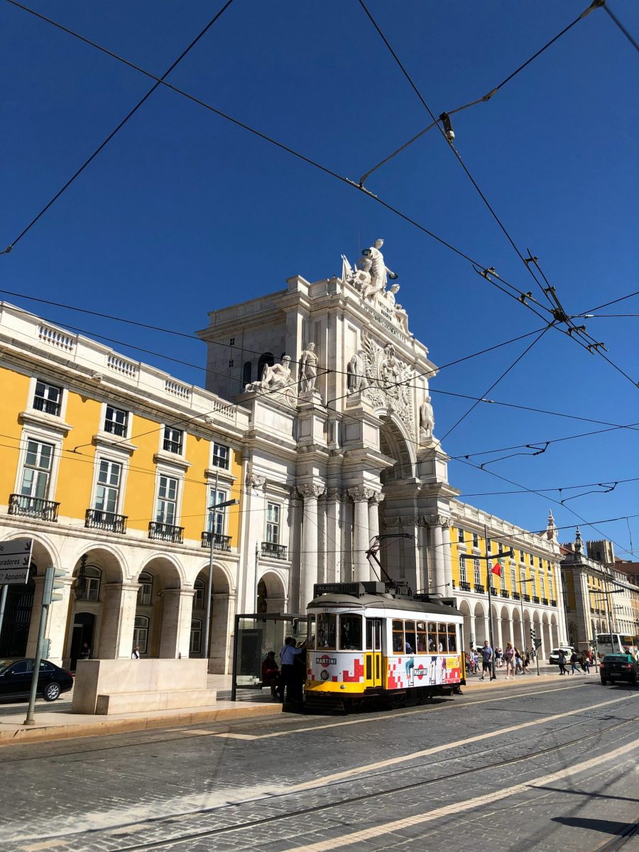 Praça do Comércio, Lissabon, Arco da Rua Augusta, König José I.