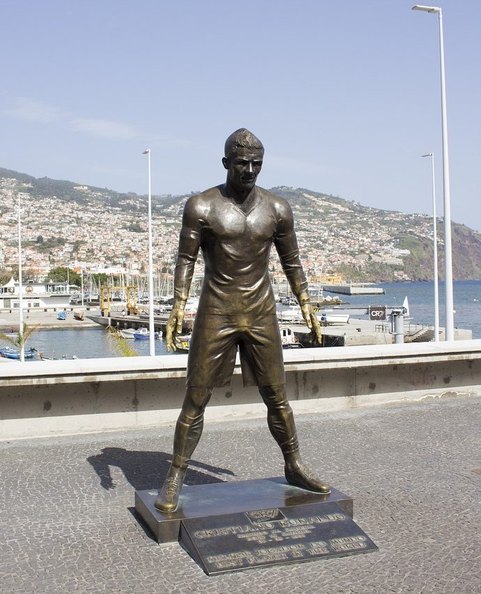 Fußballer Cristiano Ronaldo geboren in Funchal Madeira