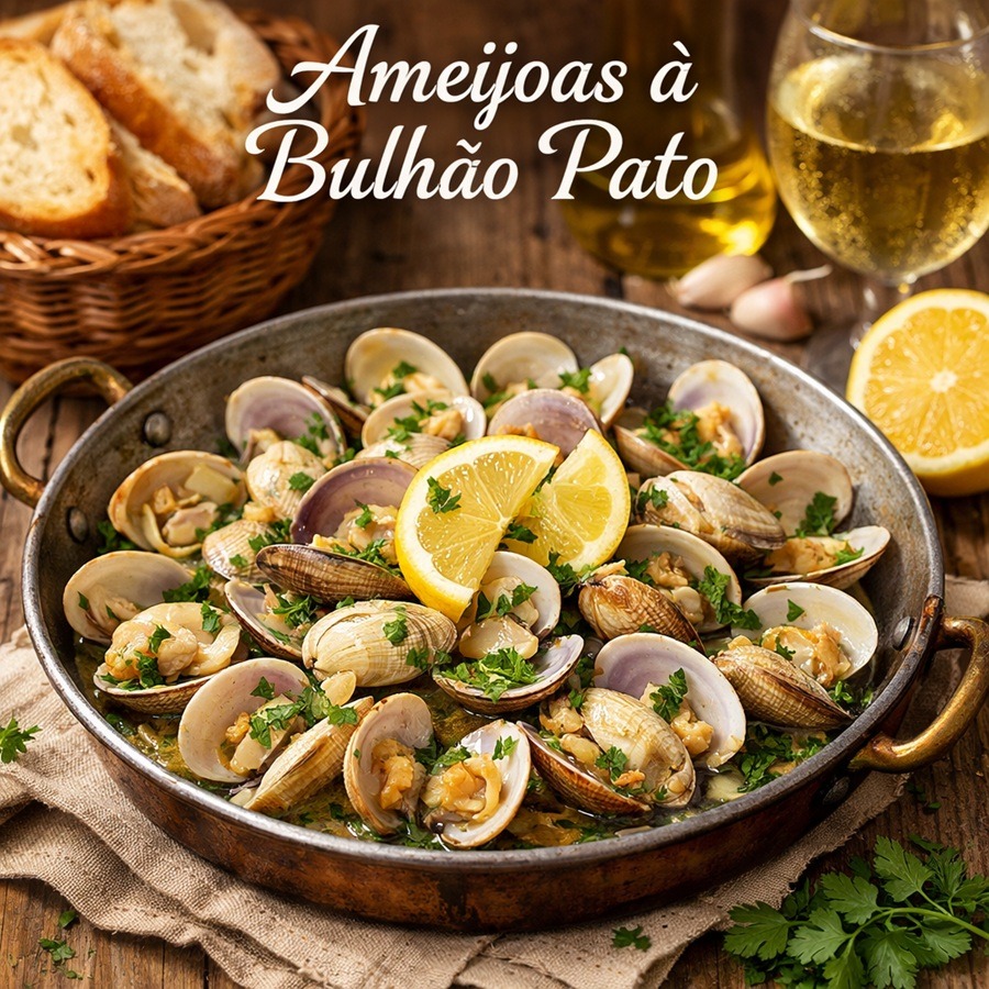Ameijoas à Bulhão Pato- klassisches Muschelgericht aus Portugal