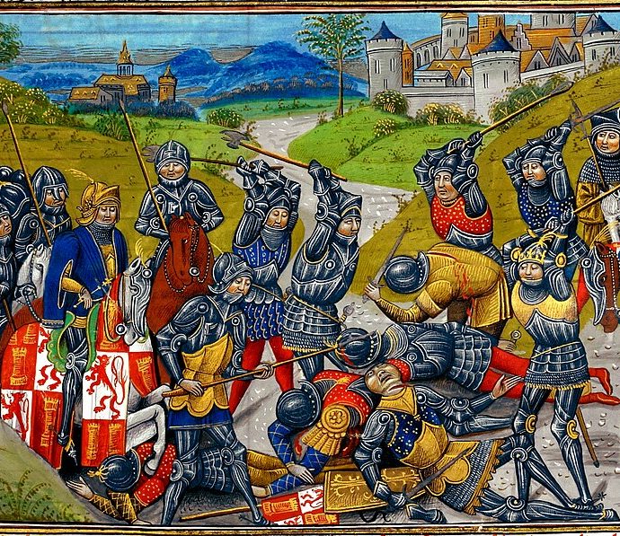 Schlacht von Aljubarrota im Jahr 1385 in Portugal