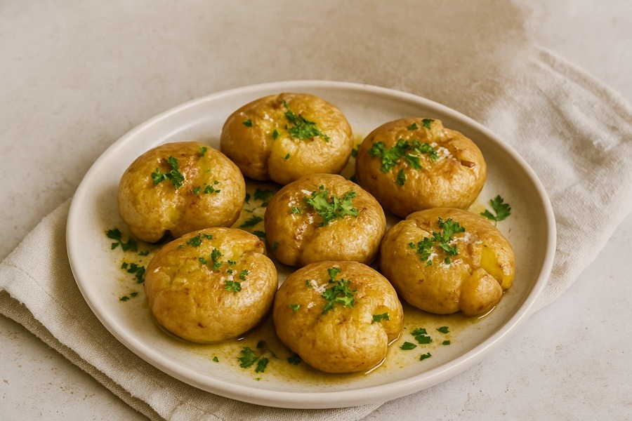 Batatas à Murro- portugiesische Quetschkartoffel