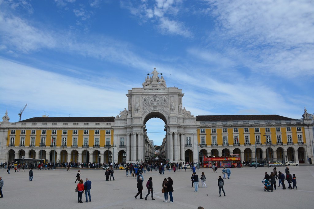 Rua Augusta Lissabon, Arco da Rua Augusta, Einkauf Lissabon, Fußgängerzone Lissabon
