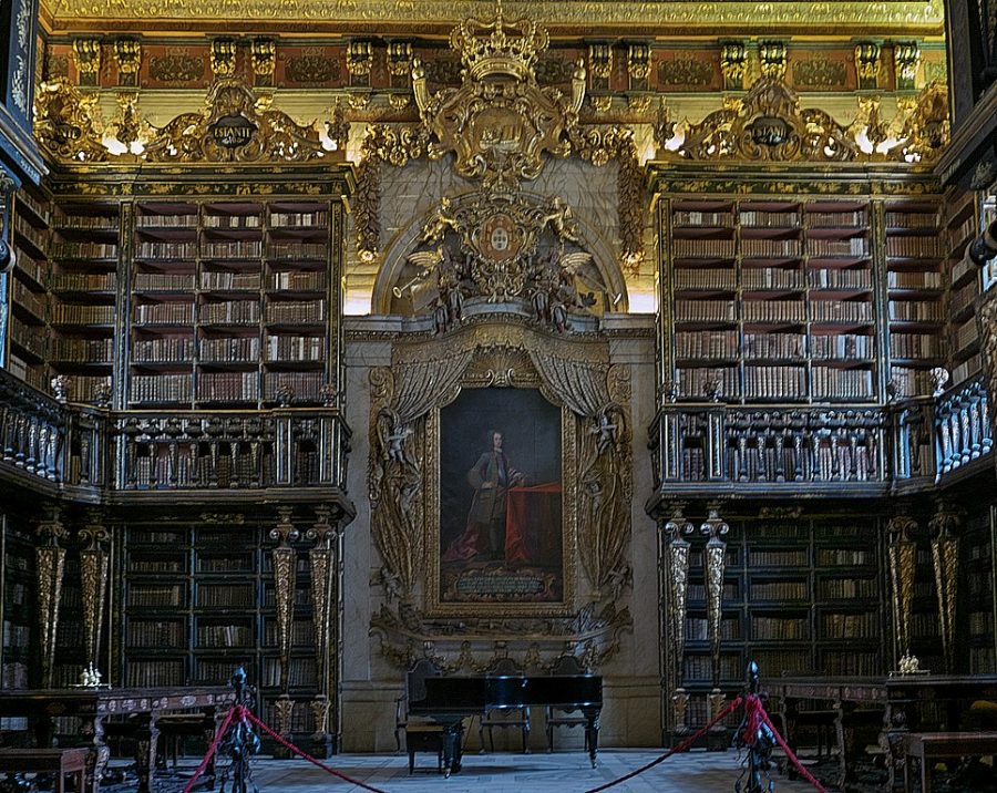 Bibliothek Joanina, Universität Coimbra, portugiesische Kultur, Barockarchitektur