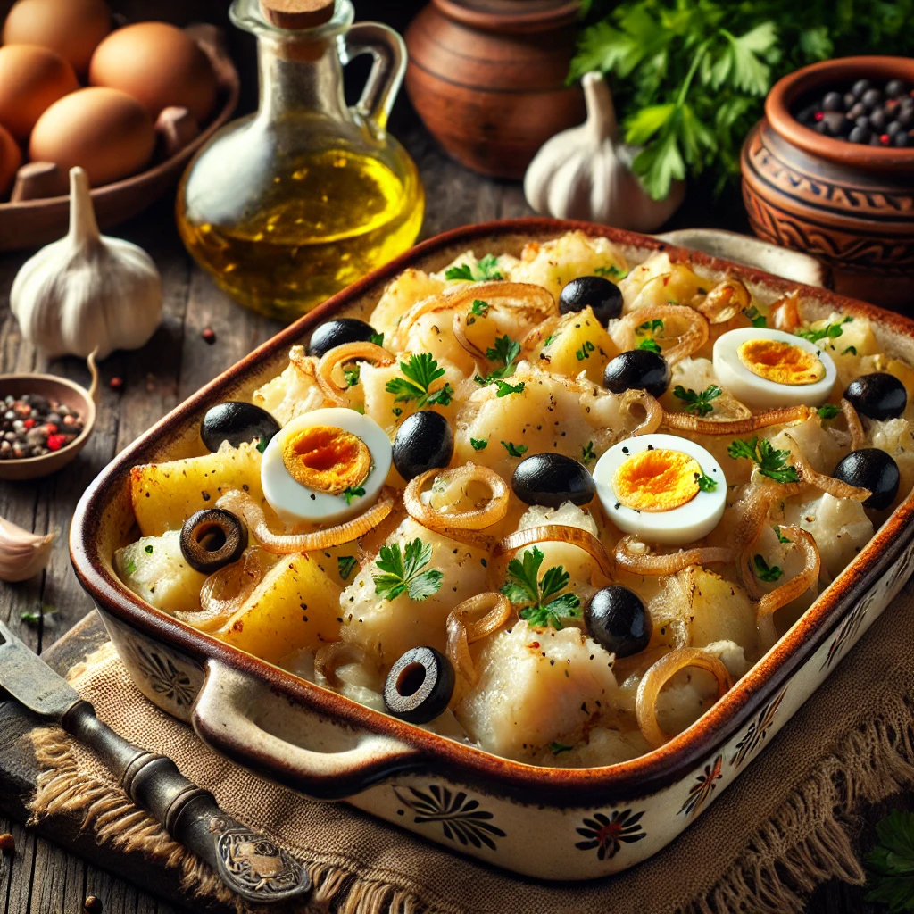 Bacalhau à Gomes de Sá Rezept, portugiesischer Kabeljau