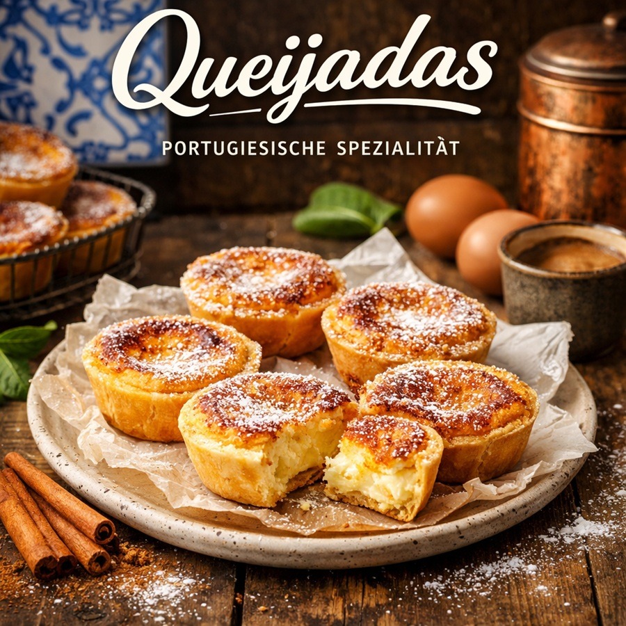 Traditionelles Rezept für portugiesische Queijadas