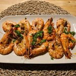 Portugiesische gebratene Gambas, Rezept Gambas Portugal, Gambas mediterran, Meeresfrüchte Rezept