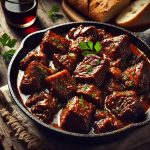 Caçoila, portugiesisches Rezept, geschmortes Rindfleisch, portugiesische Küche, traditionelles Gericht