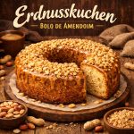 Erdnusskuchen mit Karamell- Bolo de Amendoim com Caramelo