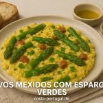 Rührei mit grünem Spargel- Ovos mexidos com espargos verdes