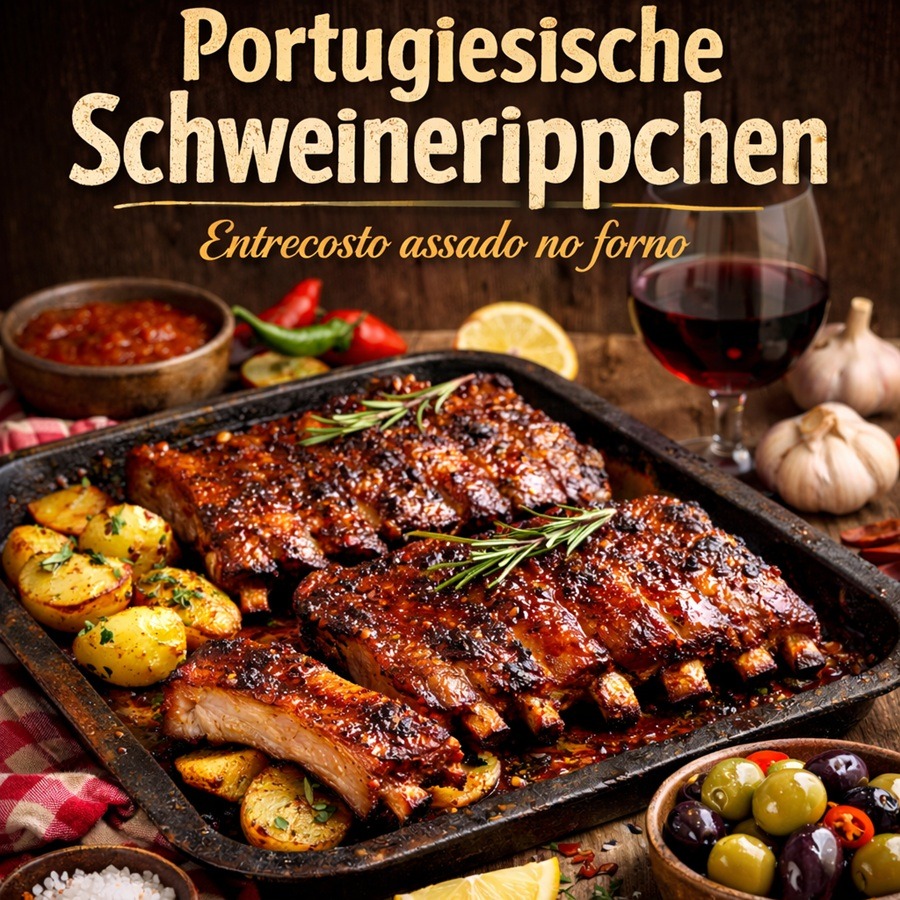 Portugiesische Schweinerippchen- Entrecosto assado no forno