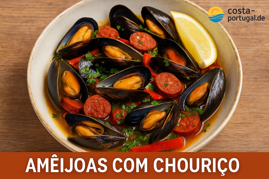 Amêijoas com Chouriço – Muscheln mit Chorizo