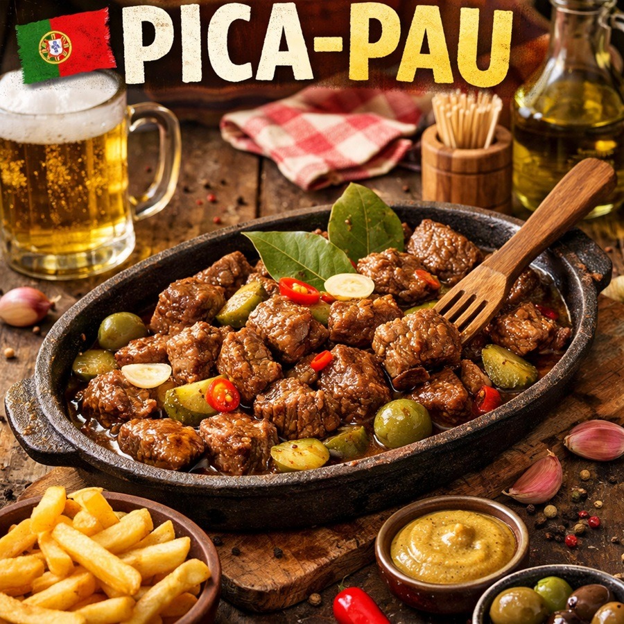 Pica Pau- Portugiesische Rind und Schweinefleischhappen