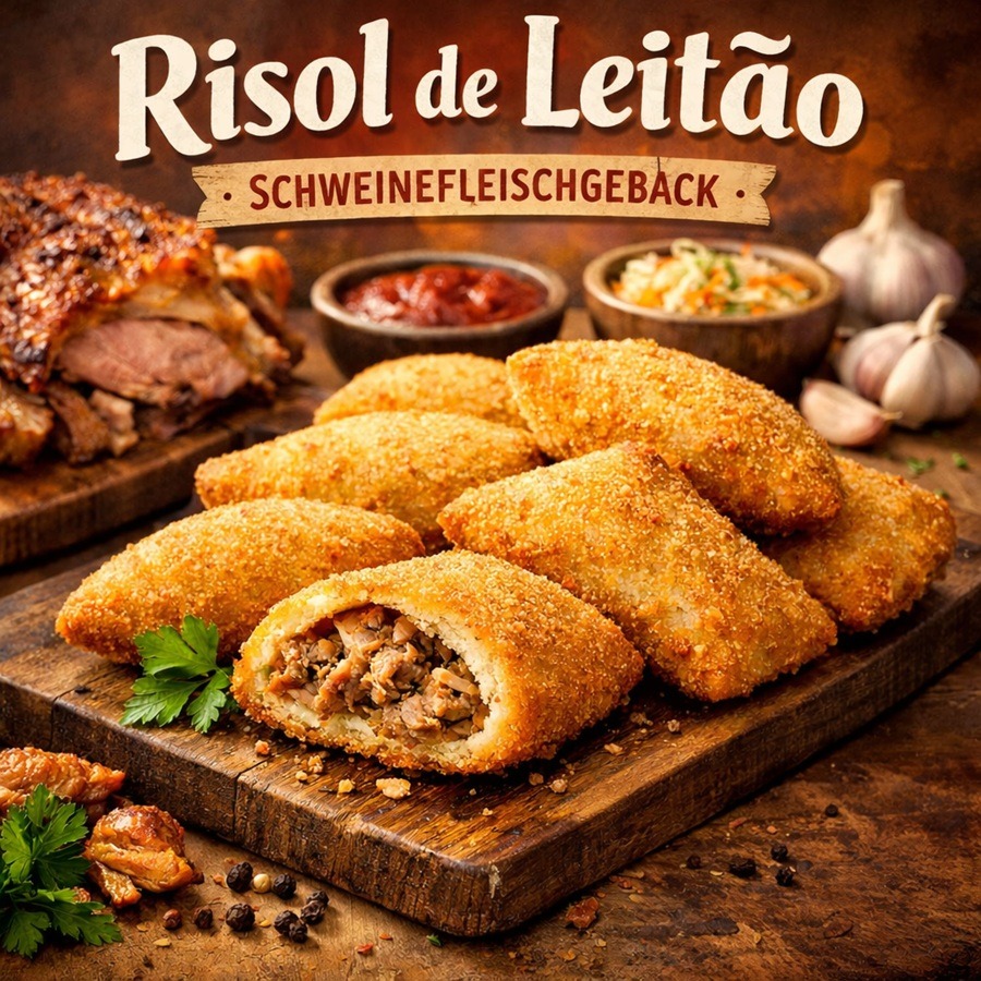 Risol de Leitão- Traditionelles Schweinefleischgebäck