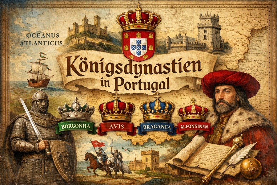 Königsdynastien in Portugal - Von der Gründung bis zur Republik