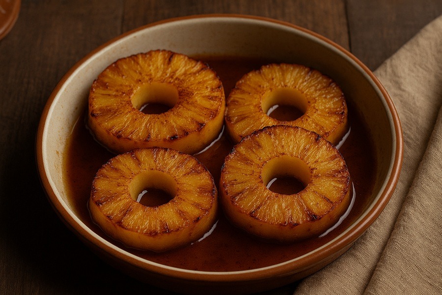 Abacaxi assado no forno- Portugiesische Ofen Ananas