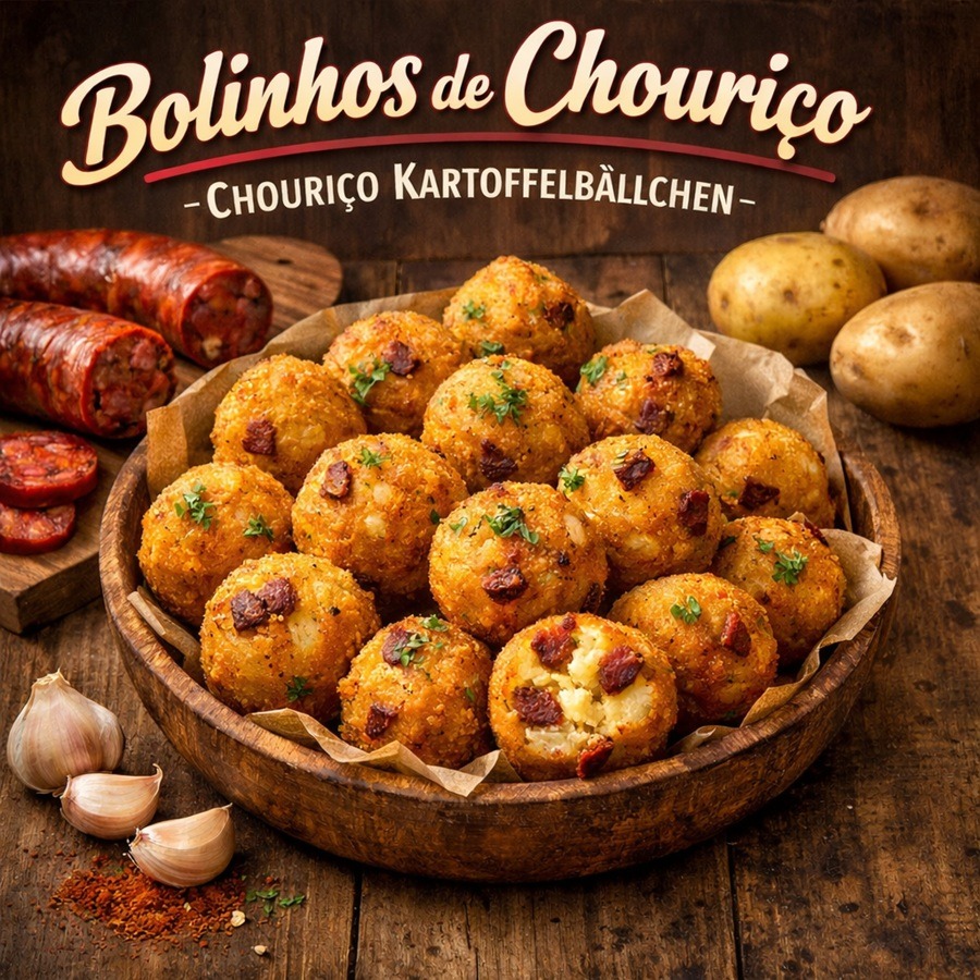 Bolinhos de Chouriço – Portugiesische Kartoffelbällchen