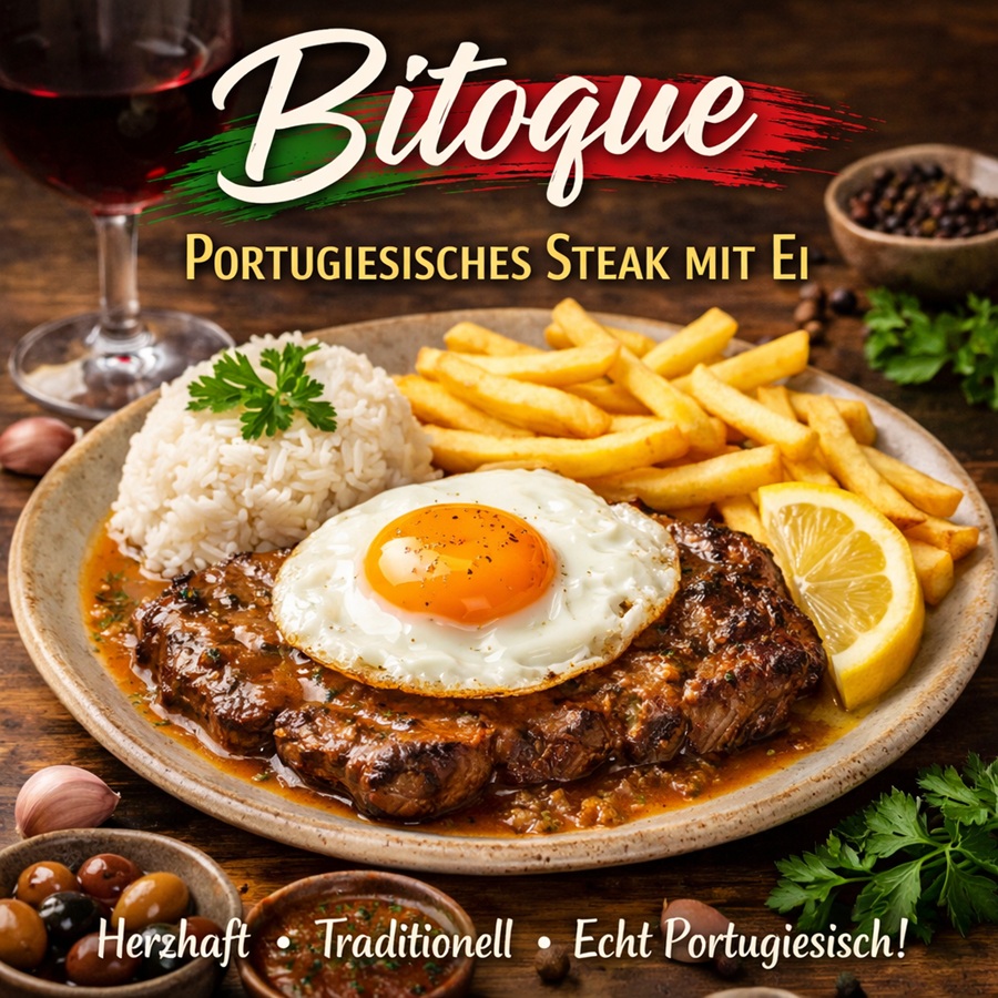 Bitoque- Portugiesischer Klassiker mit Ei und Steak