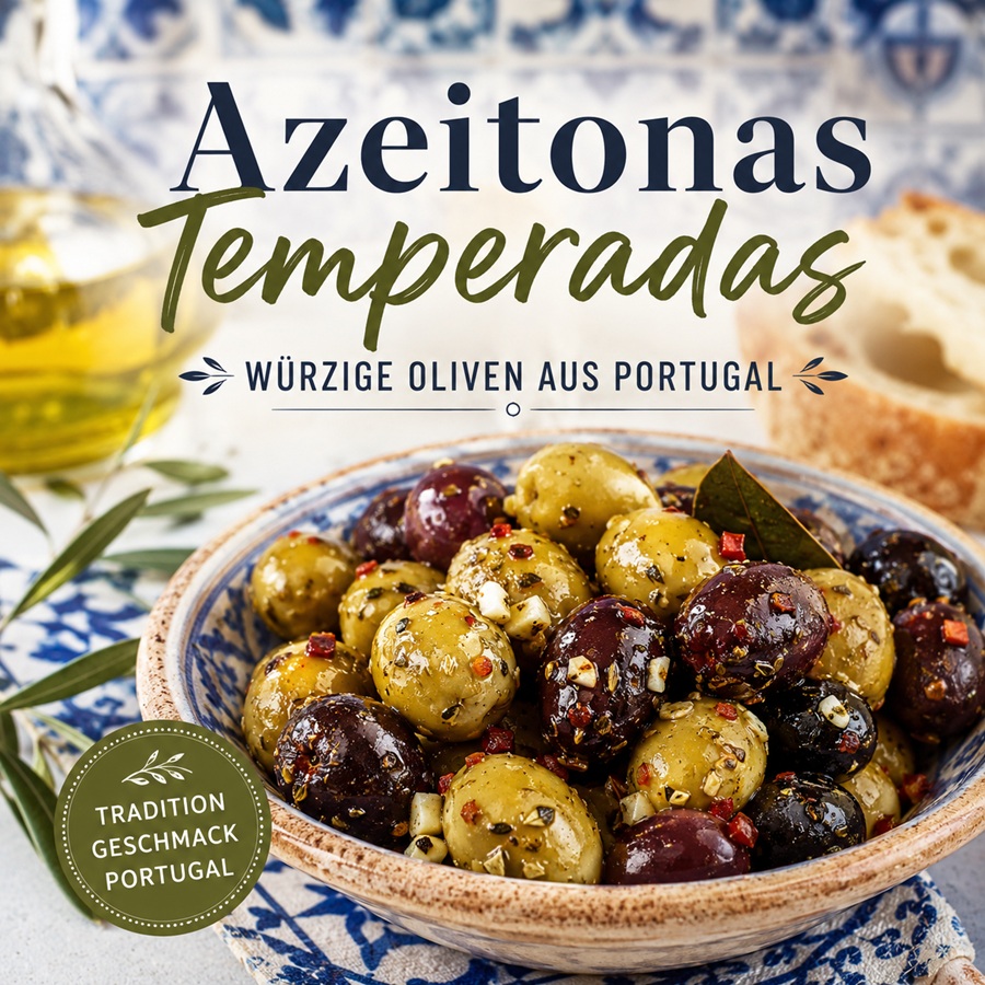 Azeitonas Temperadas- Portugals würzige Oliven-Spezialität